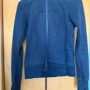 Lululemon Athletica Black Zip-Up Scuba Hoodie